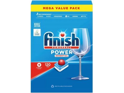 Таблетки для посудомоечных машин Finish Power Essential, 120 шт