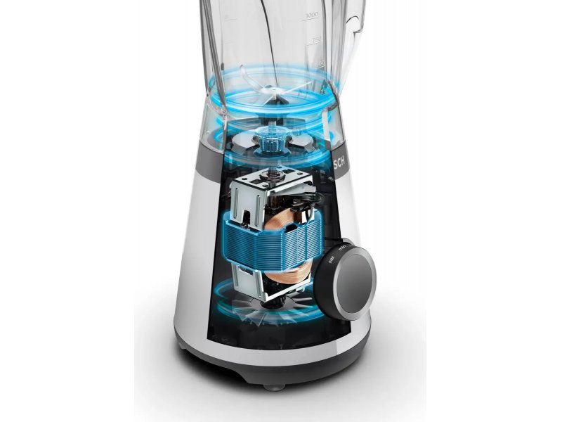 Блендер Bosch MMB6382M серебристый/черный