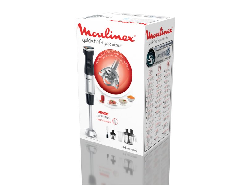 Погружной блендер Moulinex DD67L810 1000Вт серебристый/черный