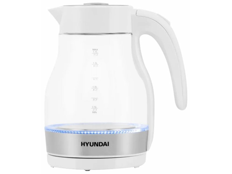 Чайник Hyundai HYK-G3802 1.7л белый