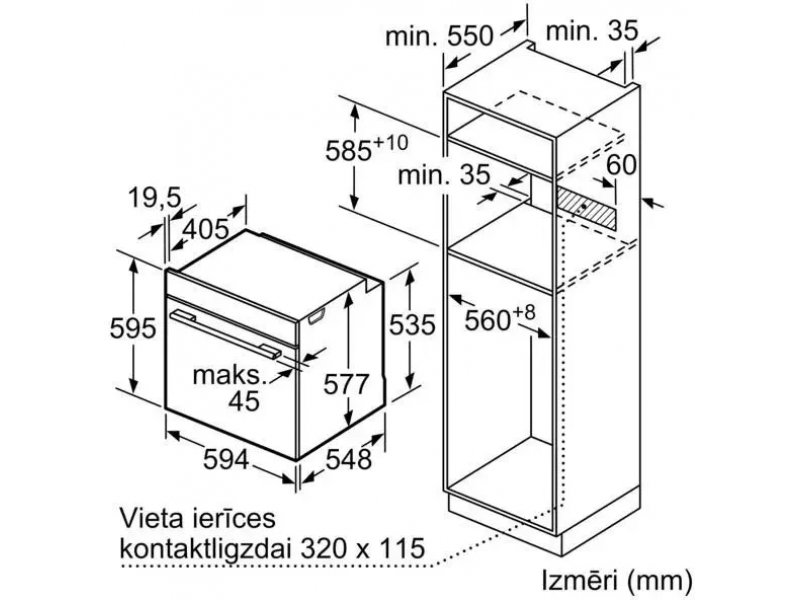 Электрический духовой шкаф Bosch HBG7721B1
