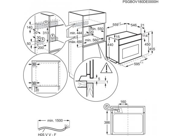Электрический компактный духовой шкаф Electrolux VKL8E08WV