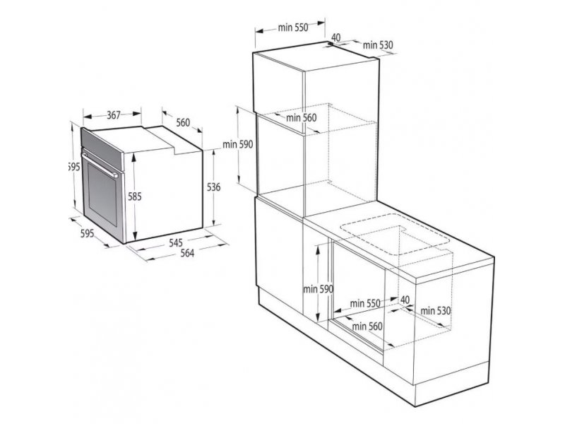 Духовой шкаф Gorenje BOS67371SYB черный