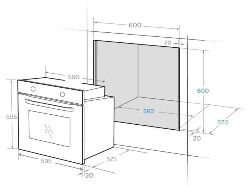 Электрический духовой шкаф Midea MO68111X