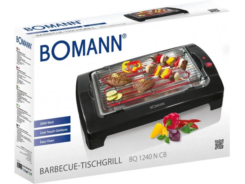 Электрогриль Bomann BQ 1240 N черный