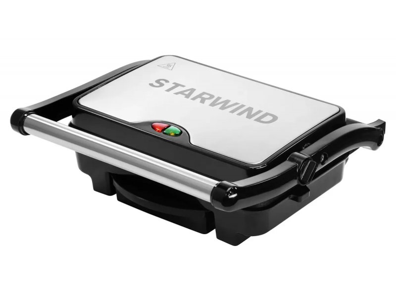 Электрогриль StarWind SSG2040 серебристый и черный