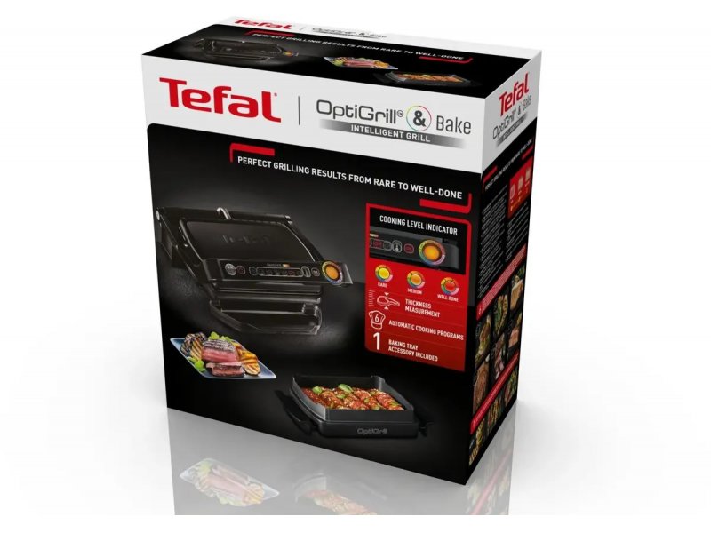 Электрогриль Tefal Optigrill+ GC714834 черный