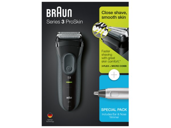 Электробритва Braun 3000s Series 3 + EN10 Электробритва Braun 3000s Series 3 + EN10