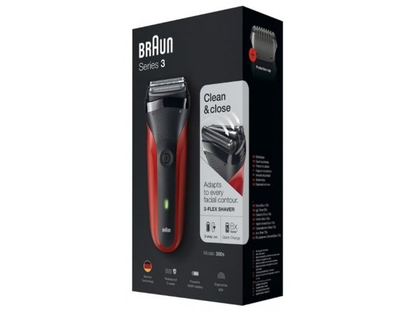 Электробритва Braun 300s Series 3 (2016) Red Электробритва Braun 300s Series 3 (2016) Red