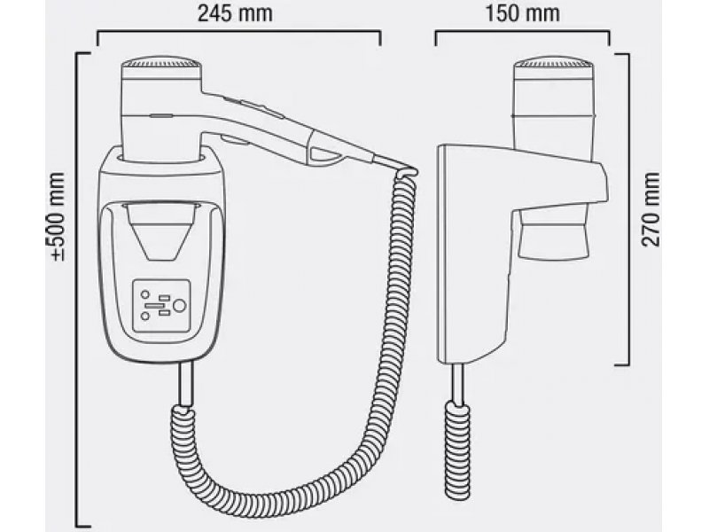 Фен Valera Hospitality Premium Protect 1200 Shaver белый Фен Valera Hospitality Premium Protect 1200 Shaver белый