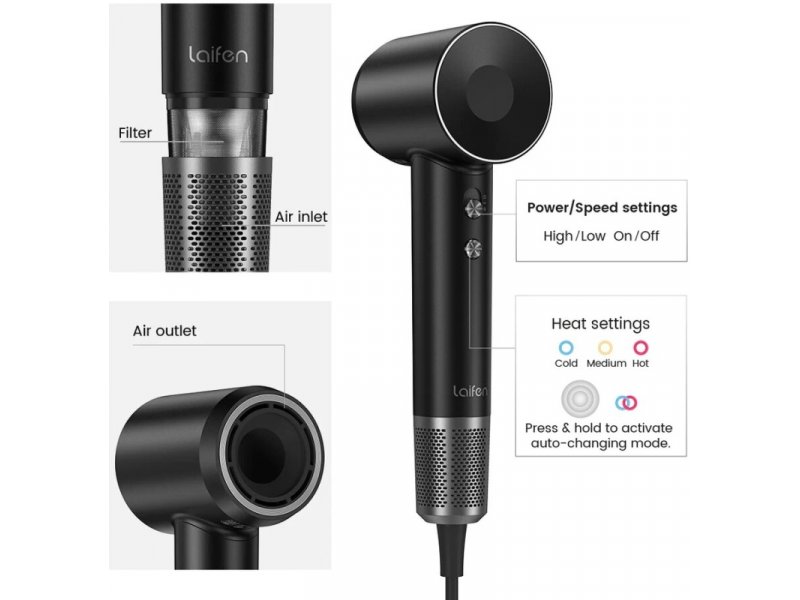 Фен Laifen Swift Premium черный
