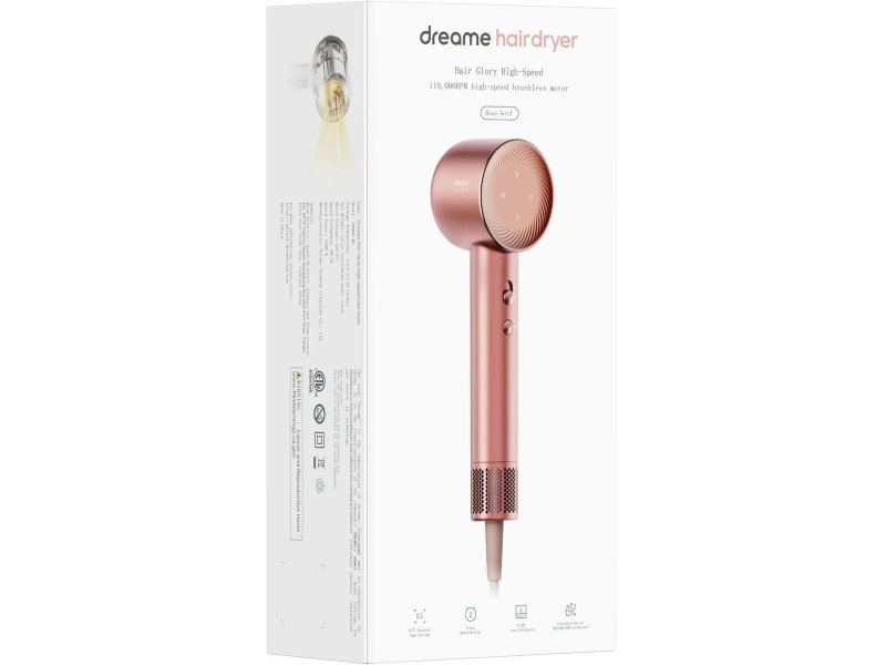 Фен DREAME Miracle золотистый и коричневый