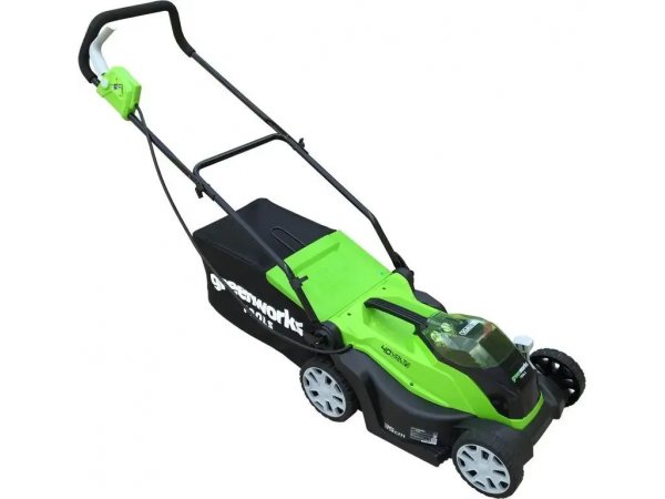 Электрическая газонокосилка Greenworks G40LM35K2 Электрическая газонокосилка Greenworks G40LM35K2