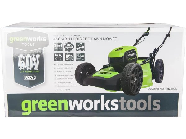 Электрическая газонокосилка Greenworks GD60LM46HP