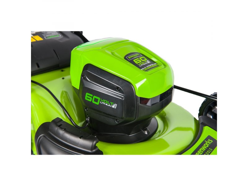 Электрическая газонокосилка Greenworks GD60LM46SP без АКБ и ЗУ (2502907) Электрическая газонокосилка Greenworks GD60LM46SP без АКБ и ЗУ (2502907)