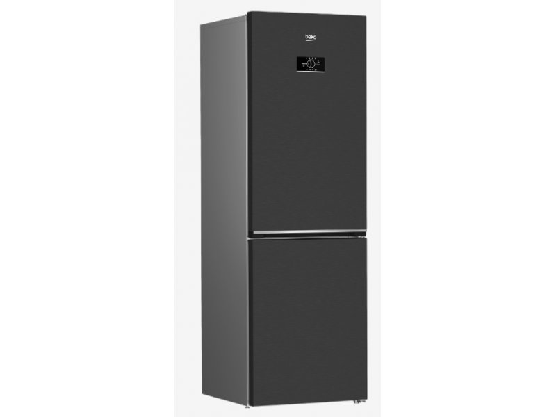 Beko B3RCNK365HXBR антрацит — вид сбоку, профиль корпуса глубиной 65 см