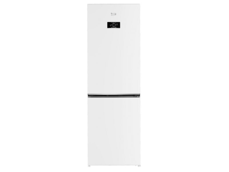 Beko B5RCNK366HDW двухкамерный холодильник белый с внешним LED-дисплеем и металлической отделкой