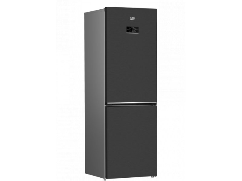 Beko B5RCNK366HDXBR боковой вид — глубина корпуса 65 см, профиль металлического корпуса антрацит