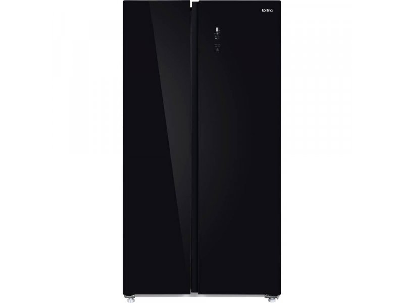 Холодильник Korting KNFS 93535 GN черный стекло