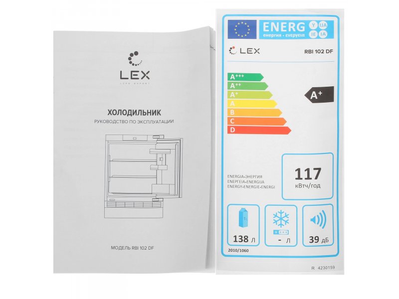 Встраиваемый холодильник Lex RBI 102 DF Встраиваемый холодильник Lex RBI 102 DF