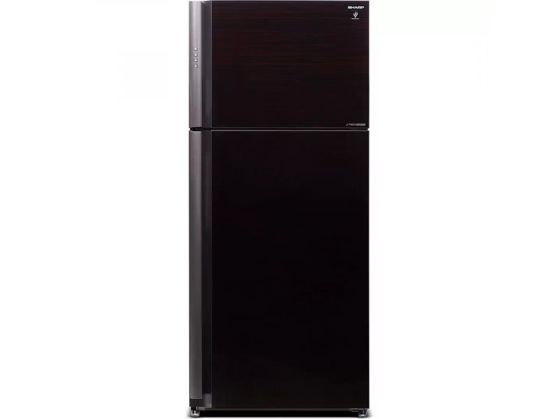 Sharp SJXP59PGRD черный — двухкамерный холодильник 578 л с глянцевым стеклянным корпусом