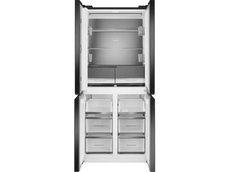 Холодильник Weissgauff WCD 450 Rock Glass графит темный