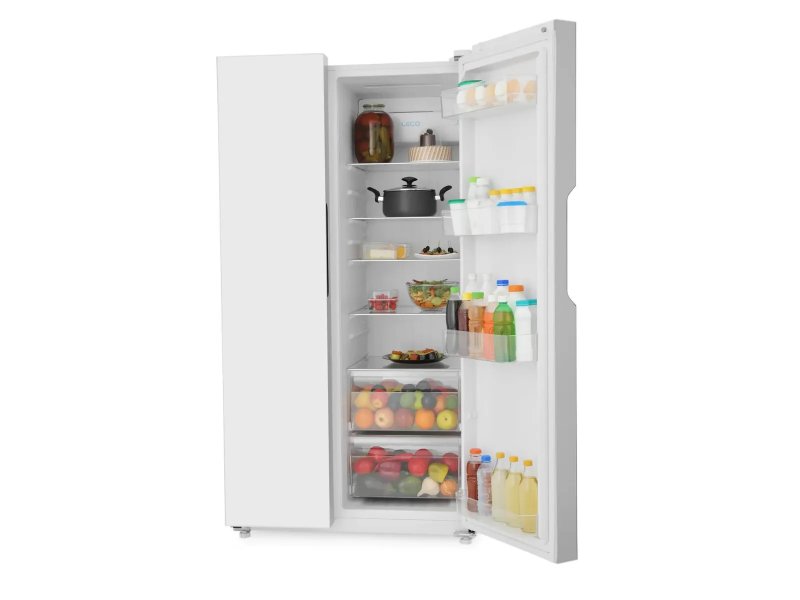 Холодильник Zugel ZRSS630W белое стекло Холодильник Zugel ZRSS630W белое стекло