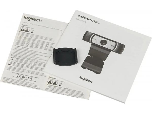 Веб-камера Logitech HD Webcam C930e черный/серебристый