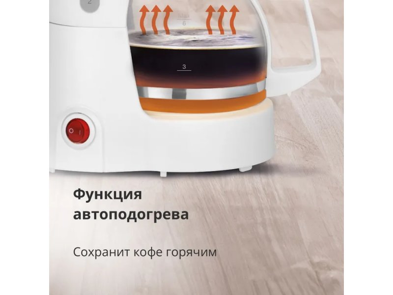 Кофеварка Blackton Bt CM1111 белый