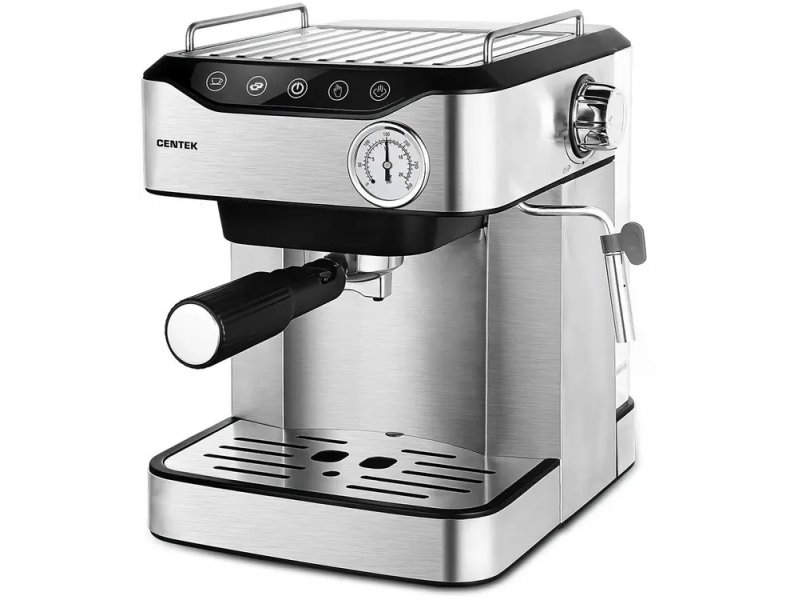 Кофеварка Centek CT-1166 серебристый Кофеварка Centek CT-1166 серебристый