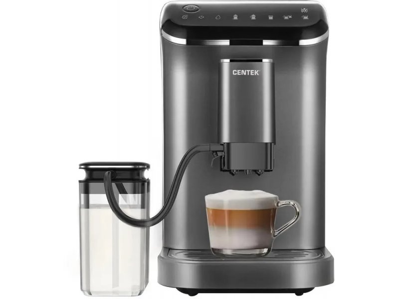 Кофемашина Centek CT-1190 cерый/черный