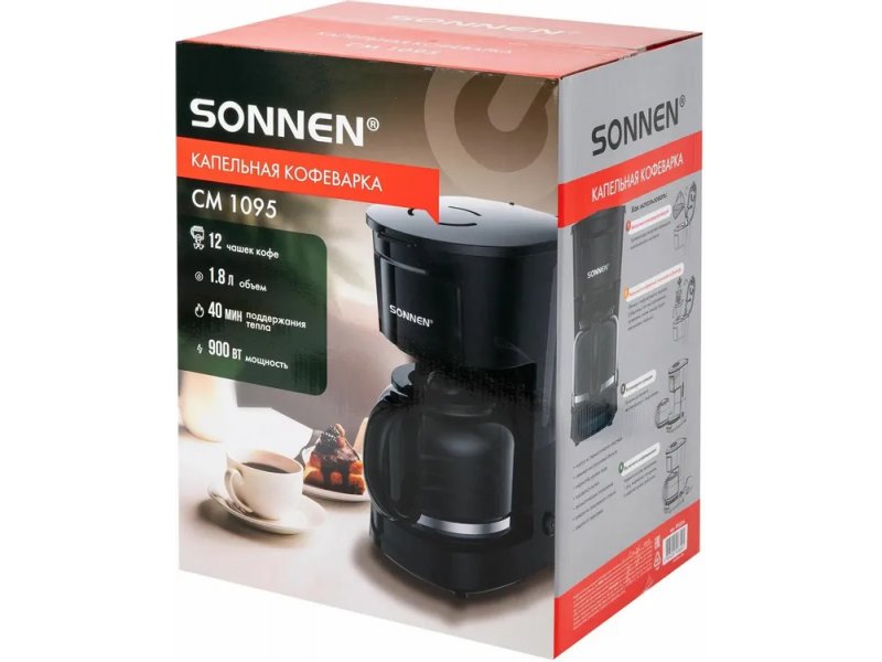 Кофеварка Sonnen CM1095 черный Кофеварка Sonnen CM1095 черный