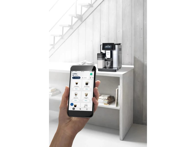 Кофемашина DeLonghi ECAM610.75.MB черный/серебристый