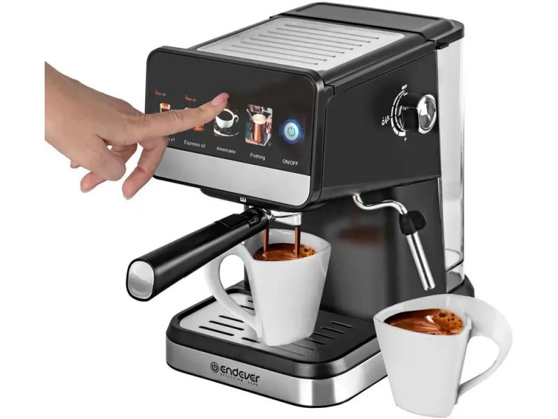 Кофеварка Endever Costa-1092 черный /стальной Кофеварка Endever Costa-1092 черный /стальной