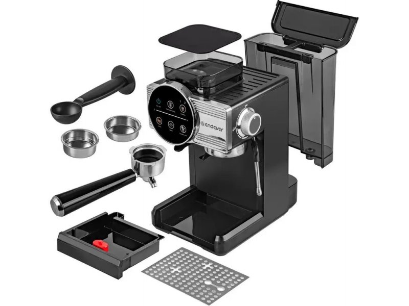 Кофеварка Endever Costa-1093 черный /стальной Кофеварка Endever Costa-1093 черный /стальной