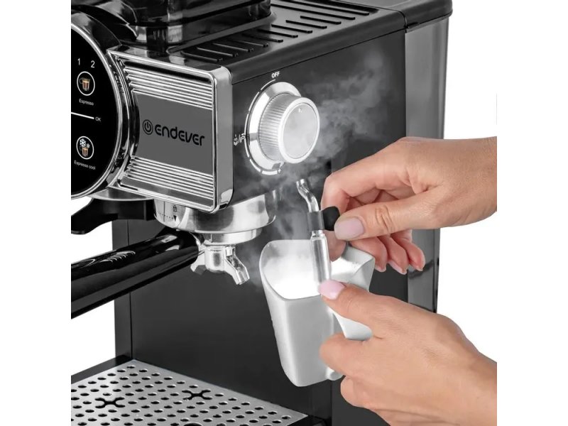Кофеварка Endever Costa-1093 черный /стальной Кофеварка Endever Costa-1093 черный /стальной