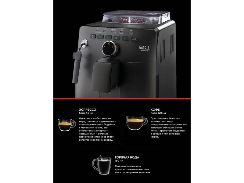 Кофемашина Gaggia Naviglio черный Кофемашина Gaggia Naviglio черный