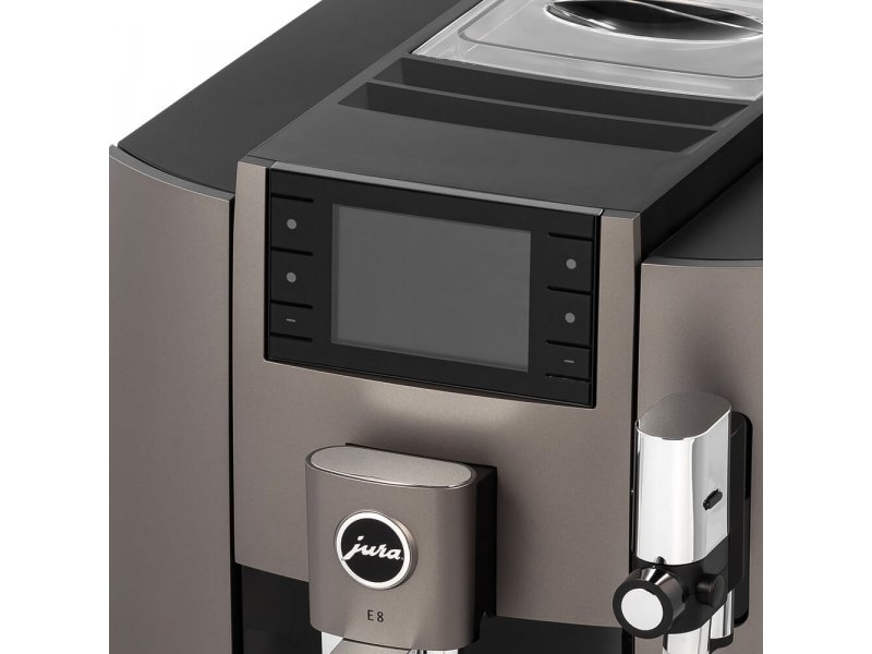 Кофемашина Jura E8 Dark Inox серый