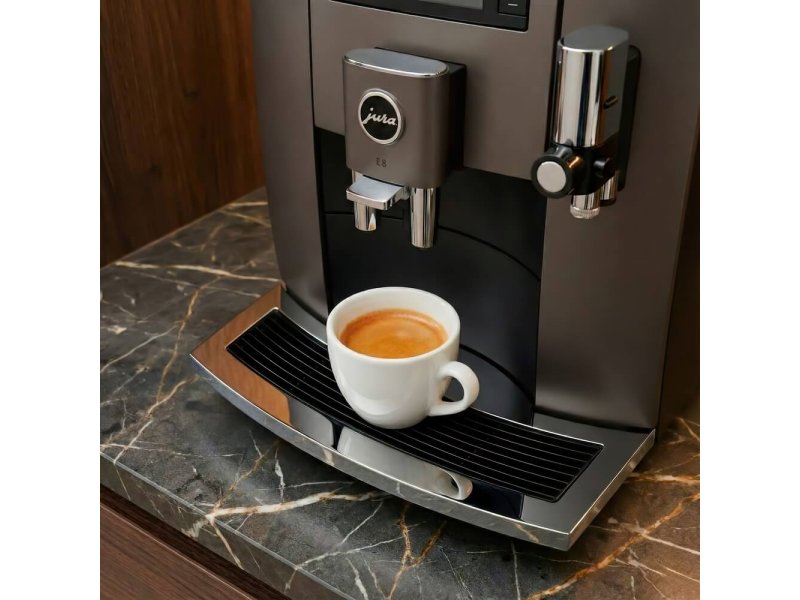 Кофемашина Jura E8 Dark Inox серый