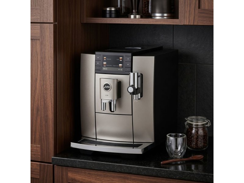 Кофемашина Jura E8 Midnight Silver серебристый