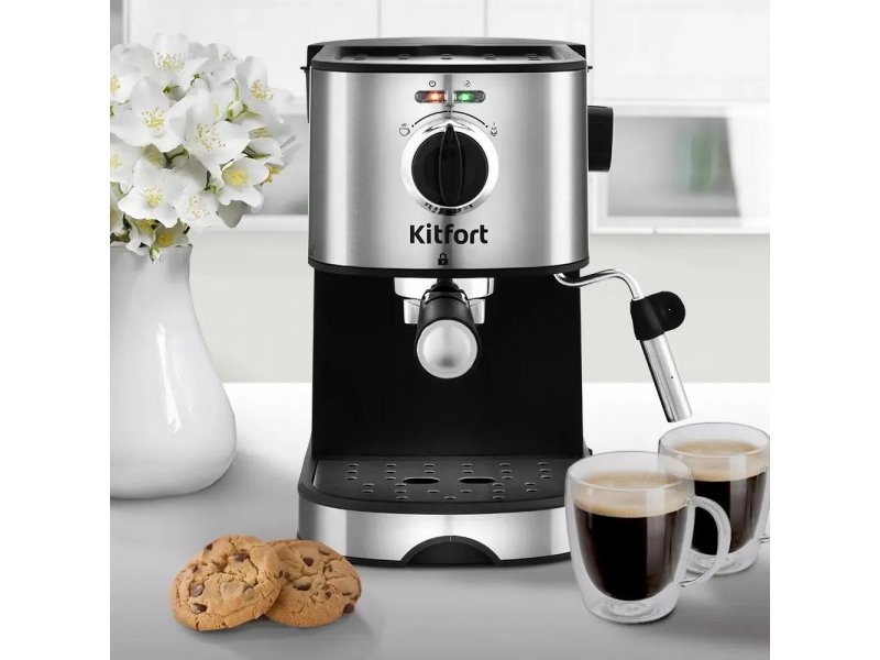 Кофеварка KitFort КТ-753 черный Кофеварка KitFort КТ-753 черный
