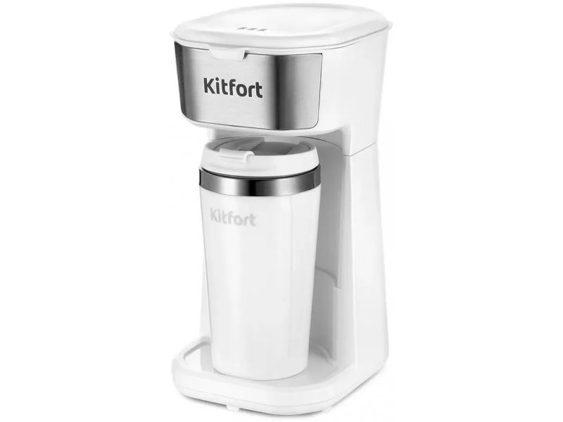 Кофеварка KitFort КТ-7411 белый