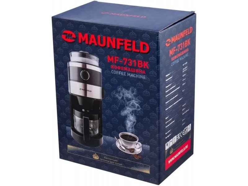 Кофеварка Maunfeld MF-731BK черный Кофеварка Maunfeld MF-731BK черный