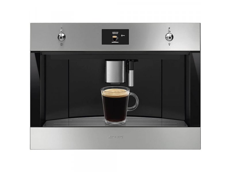 Встраиваемая кофемашина Smeg CMS4303XRU серебристый