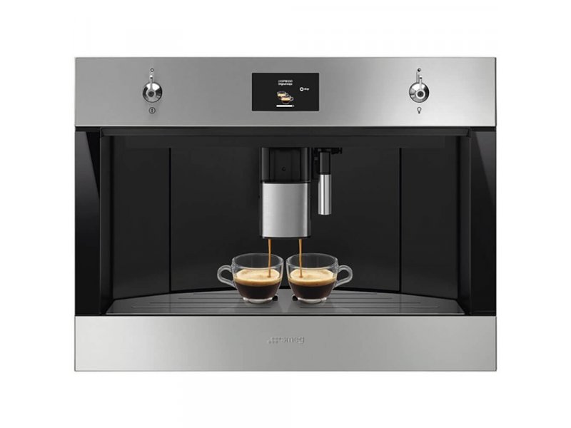 Встраиваемая кофемашина Smeg CMS4303XRU серебристый