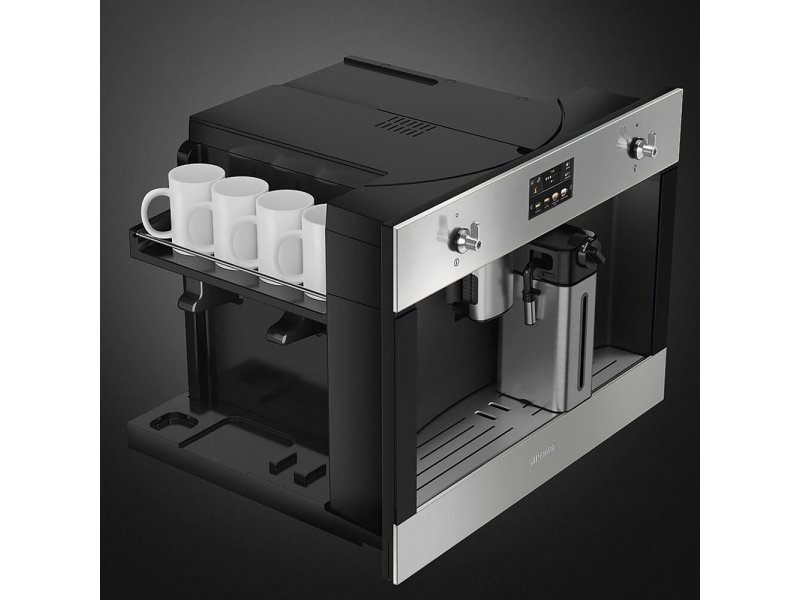 Встраиваемая кофемашина Smeg CMS4303XRU серебристый