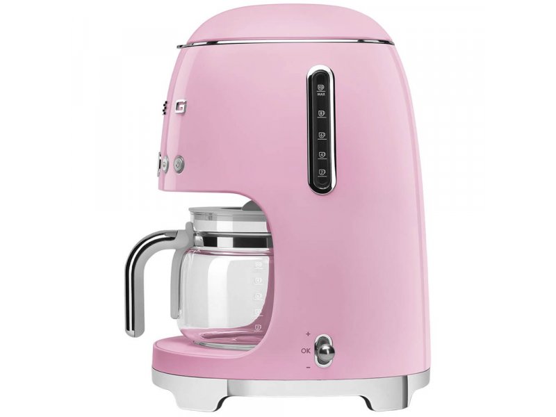 Кофеварка Smeg DCF02PKEU розовый Кофеварка Smeg DCF02PKEU розовый