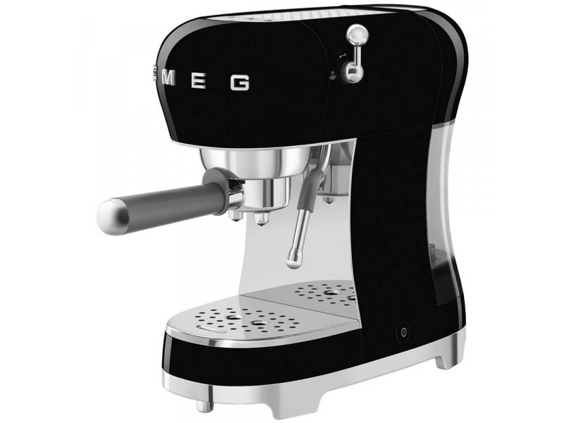 Кофемашина Smeg ECF02BLEU черный/серебристый
