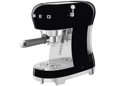 Кофемашина Smeg ECF02BLEU черный/серебристый Кофемашина Smeg ECF02BLEU черный/серебристый