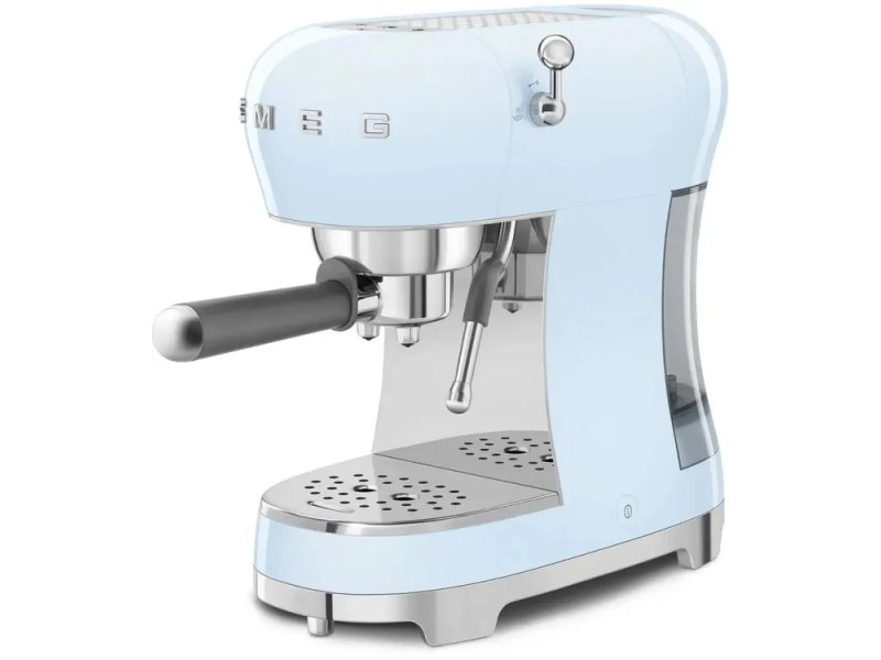 Кофемашина Smeg ECF02PBEU голубой